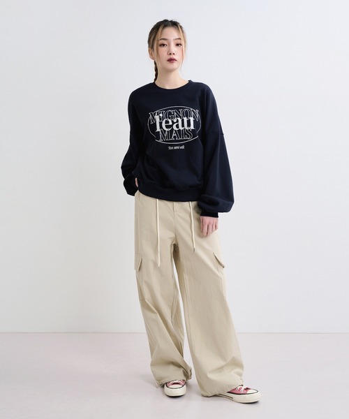 「UNE MANSION」 スウェットカットソー FREE チャコール レディース_画像2