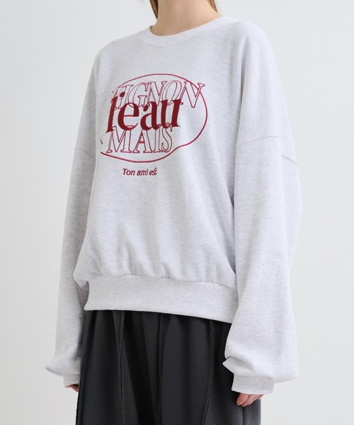 「UNE MANSION」 スウェットカットソー FREE チャコール レディース_画像5