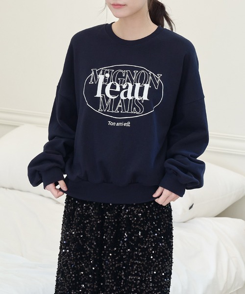 「UNE MANSION」 スウェットカットソー FREE チャコール レディース_画像9