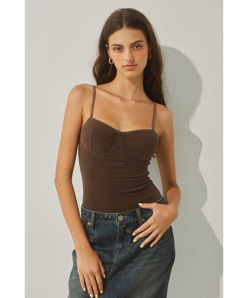 アリシアスタン ガウン 値下げ ALEXIA STAM（アリシアスタン） Terry Cloth Bodysuit /パイルボディー
