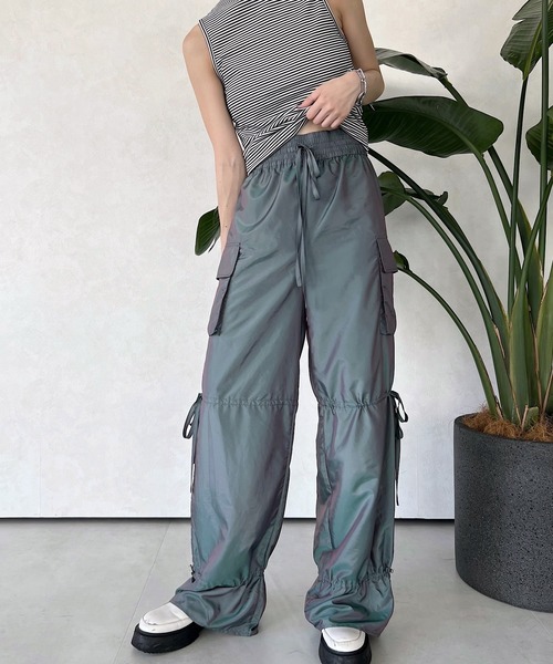 「musubore」 カーゴパンツ 0 グリーン レディース