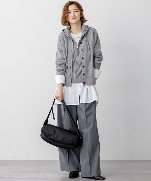 今季新品23区【見上愛さん着用洗える】ピュアカシミヤ クルーネック カーディガン 23区（ニジュウサンク） カーディガン 「見上愛さん着用/洗える