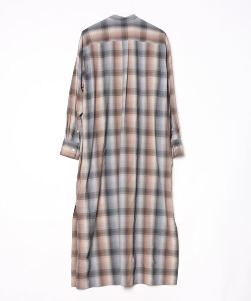 AURALEE（オーラリー） チェック柄長袖ワンピース FREE ブラウン