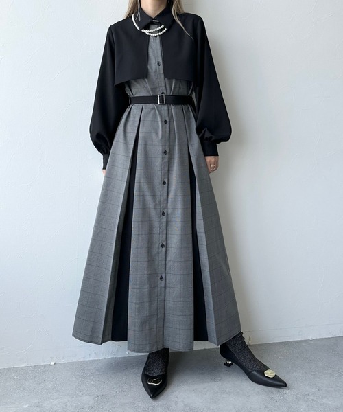 「HARE」 シャツワンピース FREE グレー レディース_画像6