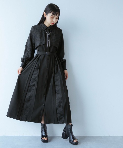 「HARE」 シャツワンピース FREE グレー レディース_画像8