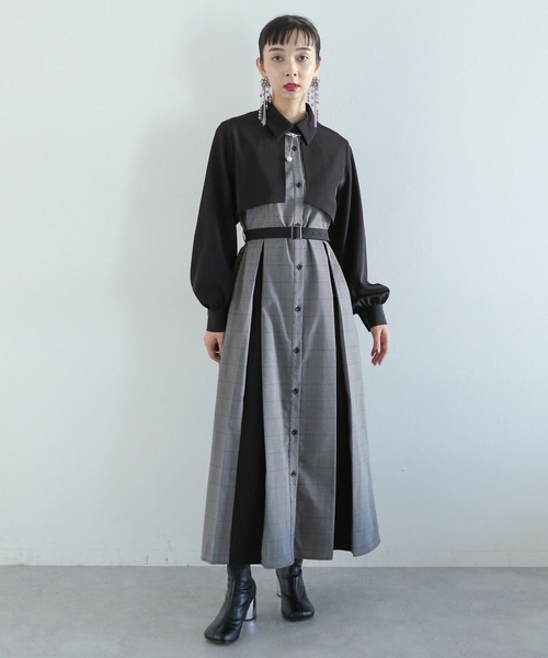 HARE（ハレ） シャツワンピース FREE グレー レディース : ZOZOTOWN