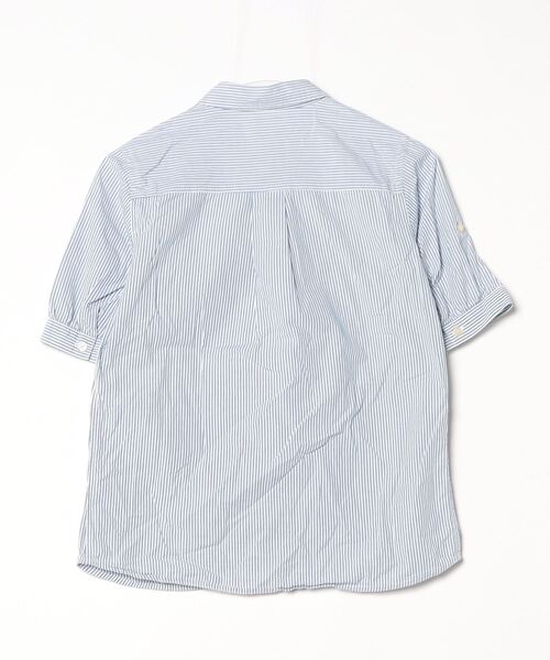 「nimes et nimes」 ストライプ柄半袖シャツ - ブルー レディース_画像2