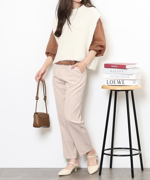 ベスト ジレ ショート丈ニットベスト レディース | FUNALIVE | 08