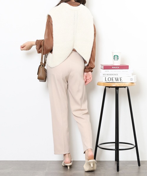 ベスト ジレ ショート丈ニットベスト レディース | FUNALIVE | 07