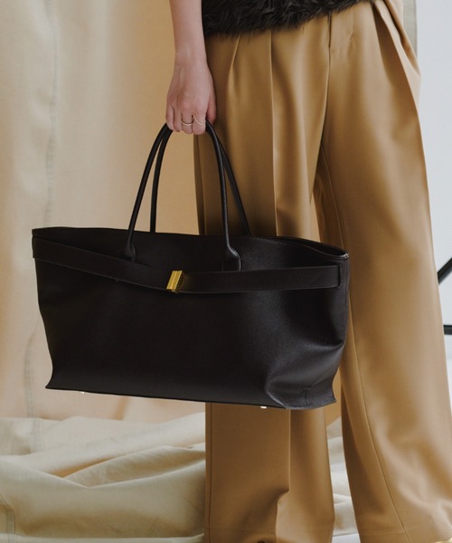 anuans（アニュアンス） トートバッグ ベルトディテールバッグ