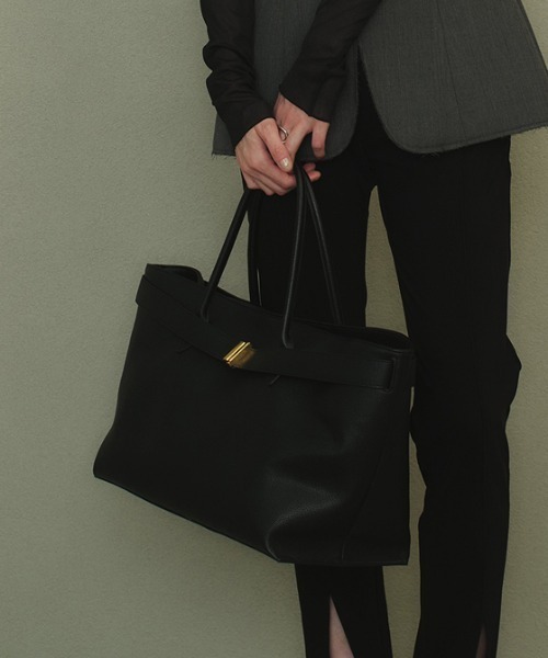 anuans（アニュアンス） トートバッグ ベルトディテールバッグ