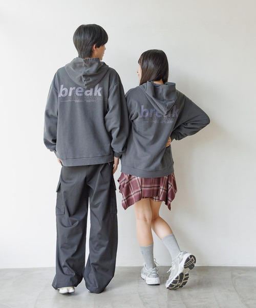 GLOBAL WORK（グローバルワーク） パーカー USAグラフィックパーカー