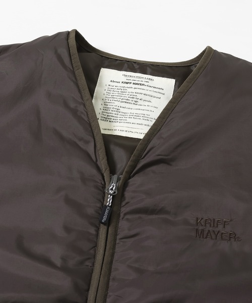 「KRIFF MAYER」 中綿ブルゾン LARGE ブラウン メンズ_画像6