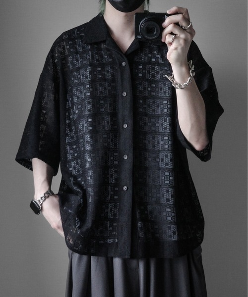 「KUUUPY」 半袖シャツ SMALL ブルー メンズ_画像2