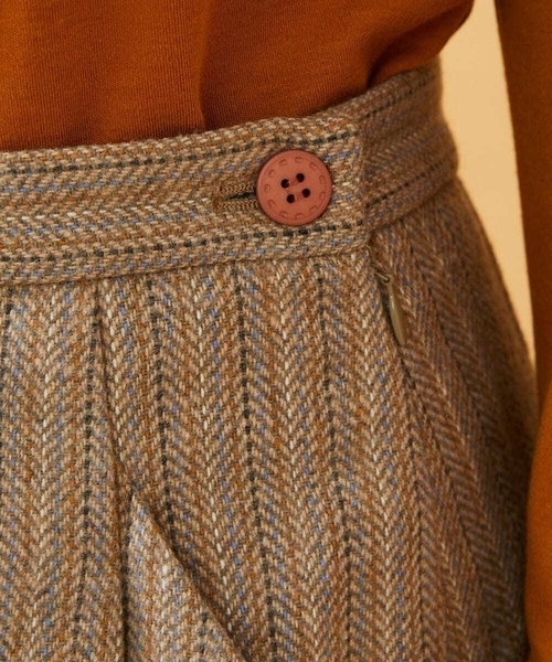 Jocomomola（ホコモモラ） スカート Huellas de aves へリンボーン