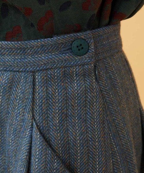 Jocomomola（ホコモモラ） スカート Huellas de aves へリンボーン