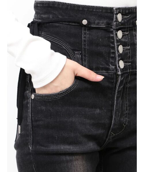 EMODA（エモダ） ジーンズ デニム デニムパンツ リボンハイウエスト