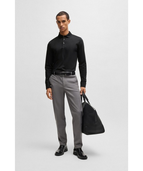 BOSS（HUGO BOSS） ポロシャツ シルケットコットン スリムフィット