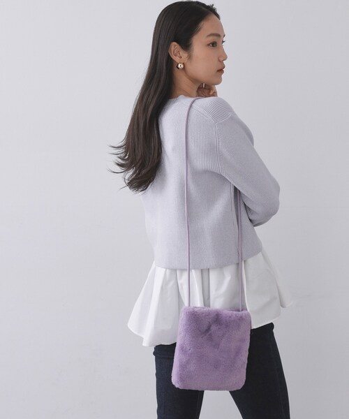 handmade ∞ skip ぱくぱくポシェット パープル handmade ∞ skip 