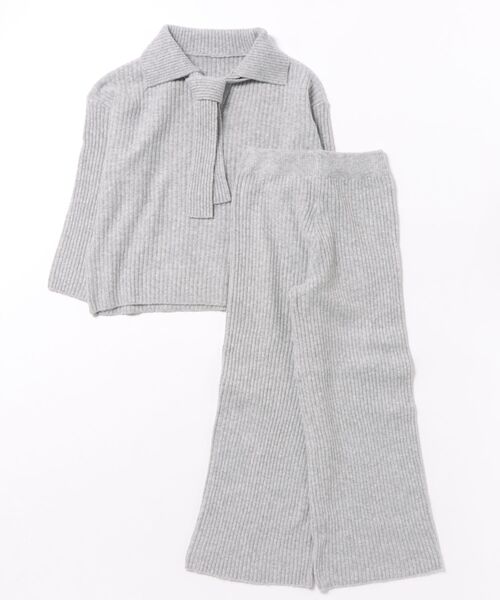 L LABEL（エルラベル） セットアップ ニット＆パンツ2点セットアップ