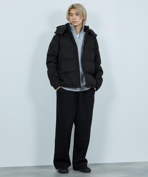 NAVY ダウンジャケット ダウン SOLOTEX Premium Wool-Like Down Jacket