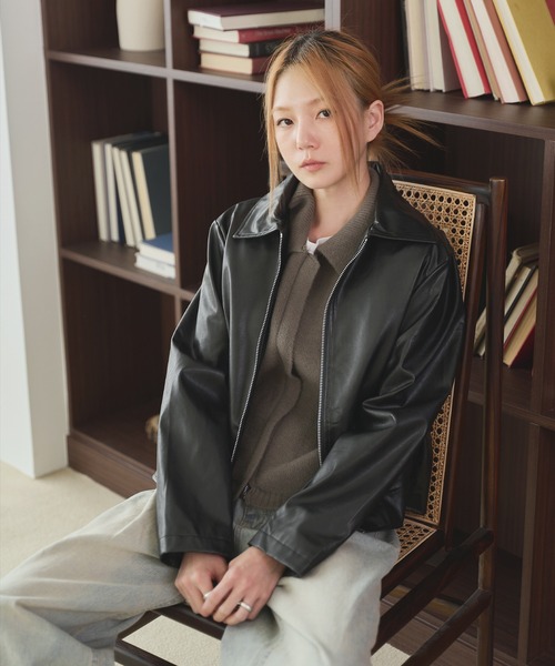 「UNE MANSION」 ニットベスト FREE グレー レディース_画像9