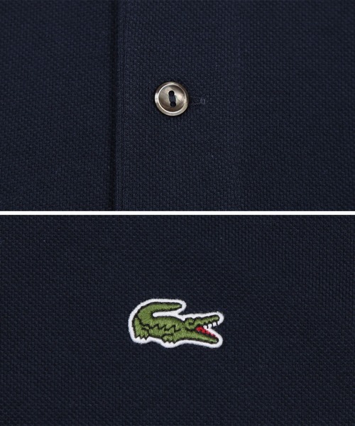 「LACOSTE」 半袖ポロシャツ MEDIUM ブラック メンズ_1