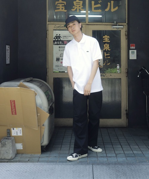 「LACOSTE」 半袖ポロシャツ MEDIUM ブラック メンズ_3