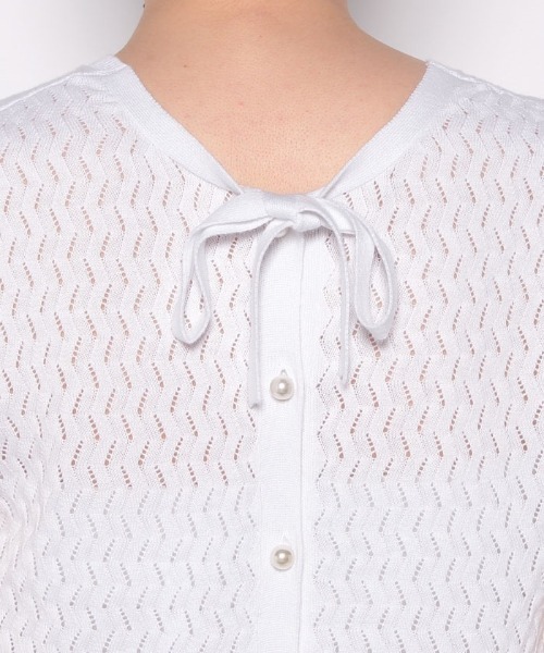 「LOULOU WILLOUGHBY」 ノースリーブニット 2 ブラック レディース_画像6