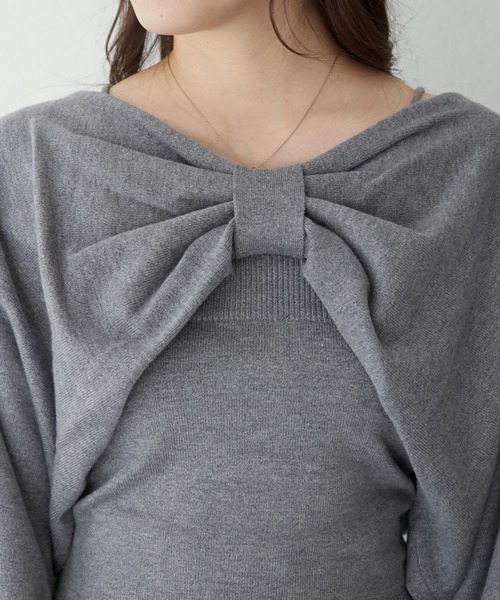 「continuer de NICE CLAUP」 長袖ニット FREE アイボリー レディース_画像5