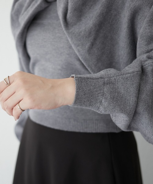 「continuer de NICE CLAUP」 長袖ニット FREE アイボリー レディース_画像6