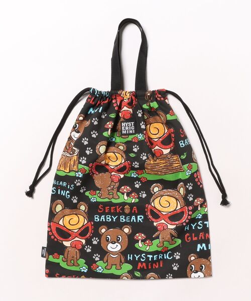 HYSTERIC MINI（ヒステリックミニ） SEEK A BABY BEAR総柄 体操着入れ