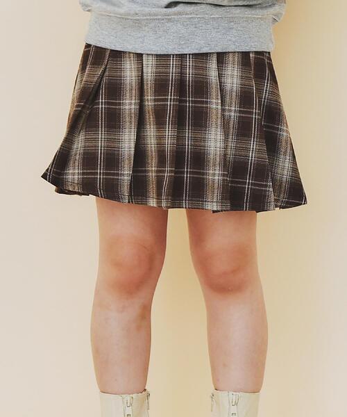 THE SHOP TK スカート 「110-160」チェックスカートパンツ キッズ 子供