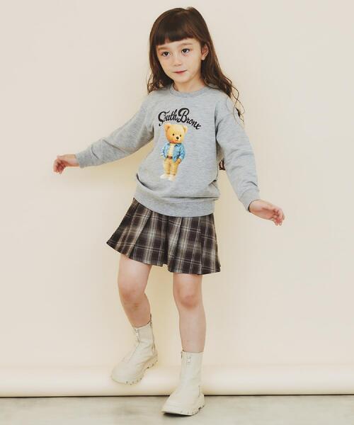 THE SHOP TK スカート 「110-160」チェックスカートパンツ キッズ 子供