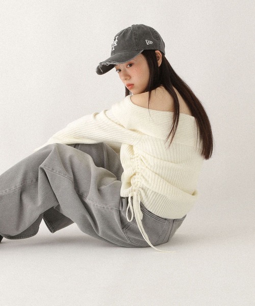 Heather（ヘザー） ニット セーター アシメドロストニット 603677