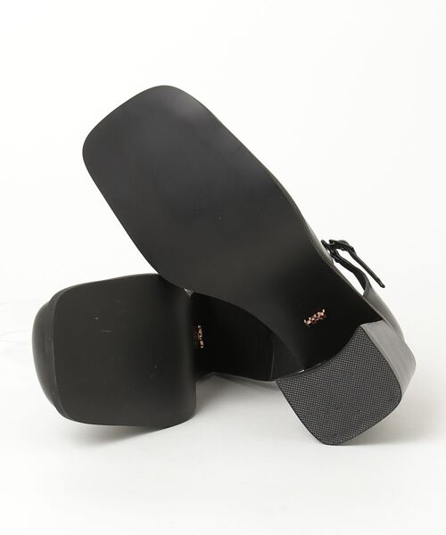 「Didot.showroom」 ヒールサンダル 25cm ブラック レディース_画像3