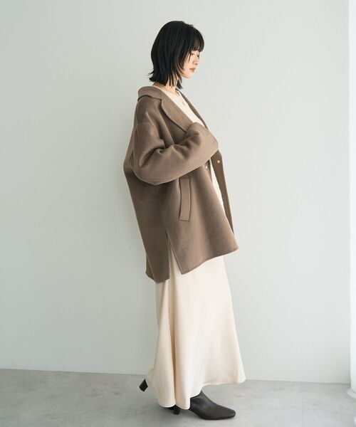 YECCA VECCA（イェッカヴェッカ） コート アウター ウールMIXリバー