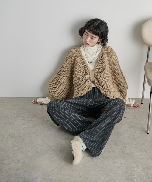 「THE YOn」 長袖カットソー FREE アイボリー レディース_画像2