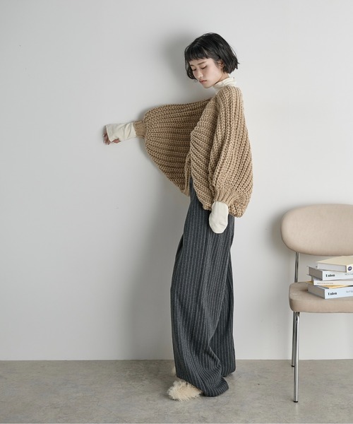 「THE YOn」 長袖カットソー FREE アイボリー レディース_画像5