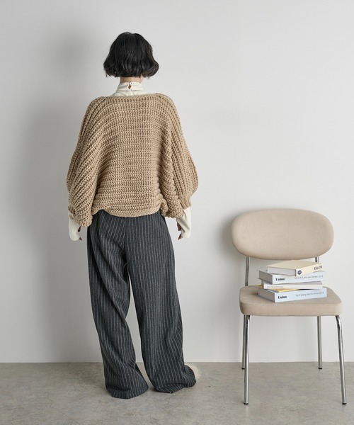 「THE YOn」 長袖カットソー FREE アイボリー レディース_画像6