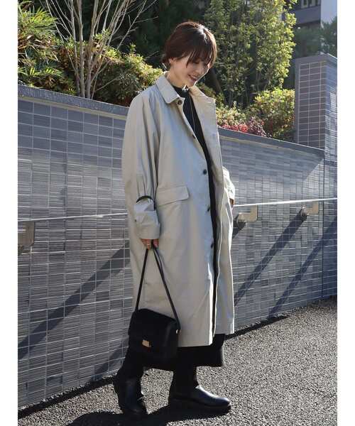 「AMERICAN HOLIC」 ステンカラーコート M グレイッシュベージュ レディース_画像7