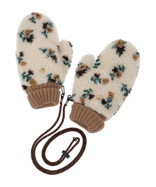 Samansa Mos2（サマンサモスモス） 手袋 ボア花柄ミトン レディース