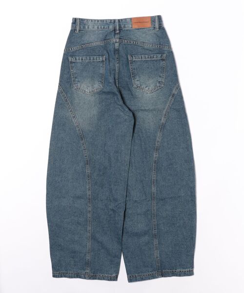ワイドパンツ ジーンズ デニム デニムパンツ ワイドレッグデニム