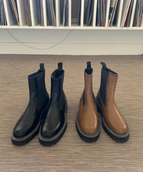 「Didot.showroom」 ショートブーツ 24cm ブラウン レディース_画像3