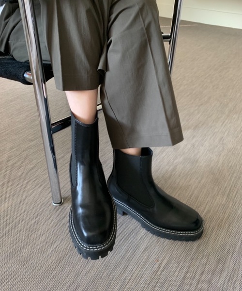 「Didot.showroom」 ショートブーツ 24cm ブラウン レディース_画像4