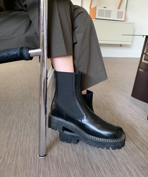 「Didot.showroom」 ショートブーツ 24cm ブラウン レディース_画像9