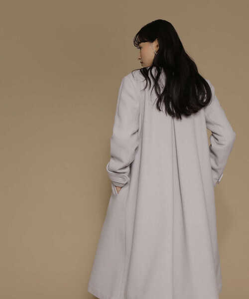 「NATURAL BEAUTY BASIC」 ノーカラーコート MEDIUM ベージュ レディース_画像7