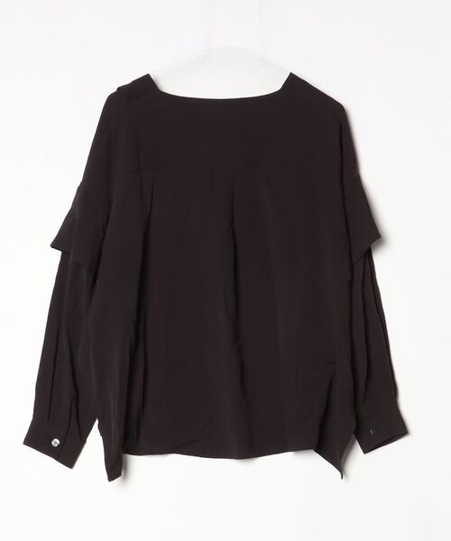 「JUN OKAMOTO」 フリル長袖ブラウス FREE ブラック レディース_画像2