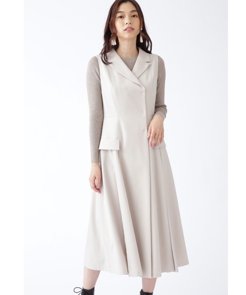 「JILL STUART」 ノースリーブワンピース 4 ブラック レディースの画像