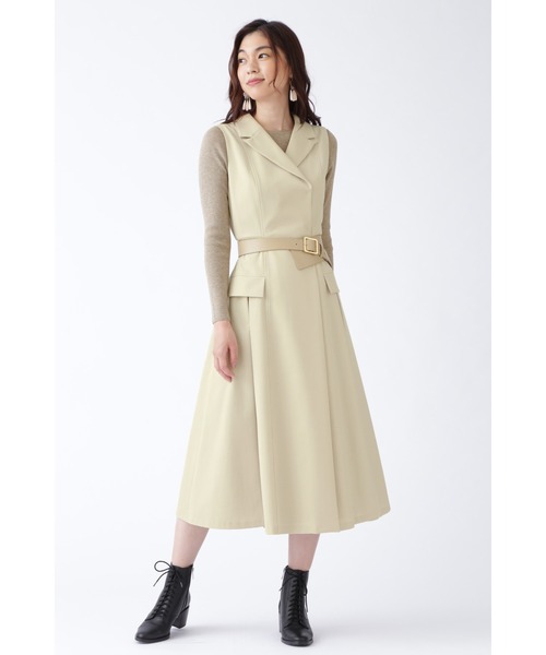 「JILL STUART」 ノースリーブワンピース 4 ブラック レディースの画像